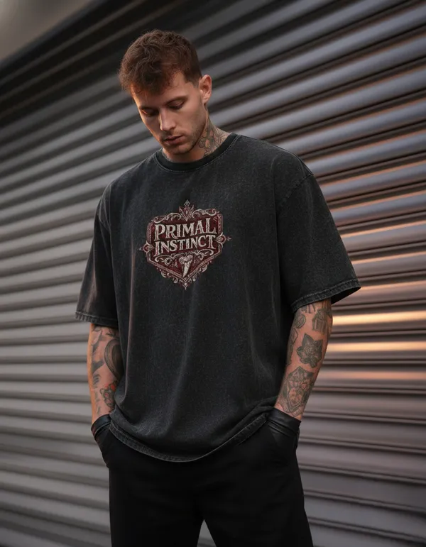 Black_:_Crocodile_Spirit_Oversized_Tshirt_For_Men