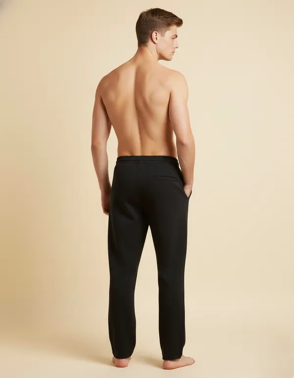 Wolf_shape_embroide_black_jogger’s