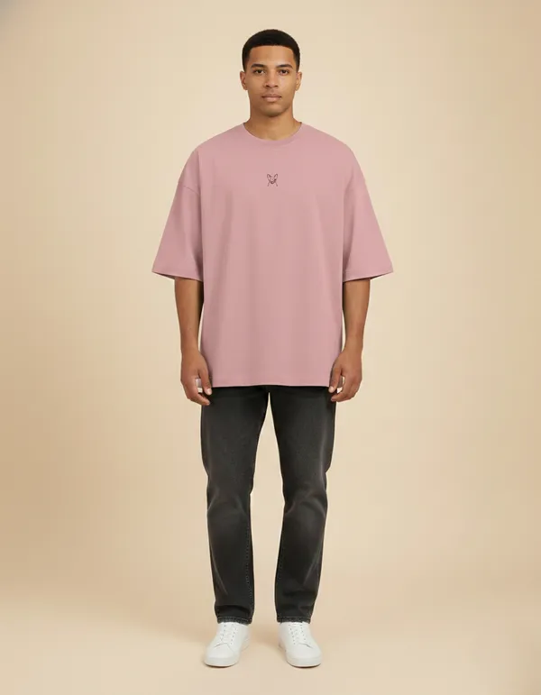 Pink_The_Dog_Emboride_Oversized_Tshirt