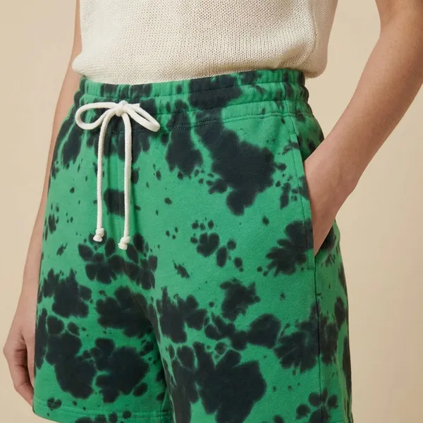 Green_And_Black_Premium_Cotton_Shorts_For_Unisex