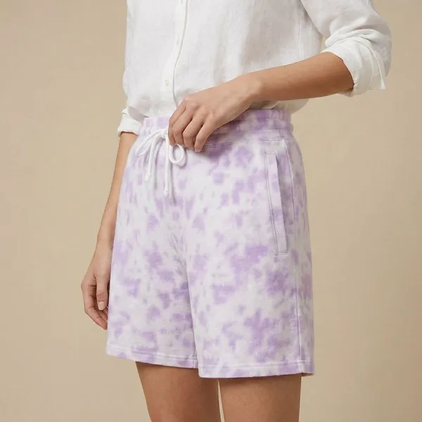 White_Lavender_Premium_Cotton_Shorts_For_Unisex