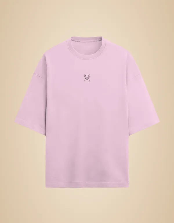 Pink_The_Dog_Emboride__Oversized_Tshirt_For_Men