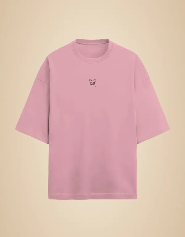 Pink_The_Dog_Emboride_Oversized_Tshirt