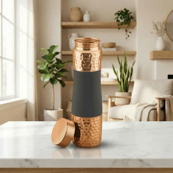 Gray_Premium_Quality_Special_Curve_Copper_Bottle_1000_Ml
