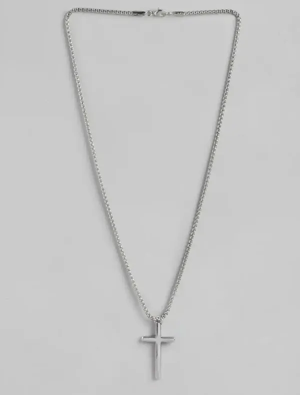 Antique_Angel_And_Cross_Silver_Plated_Stainless_Steel_Pendants_With_Chains_Combo_Set_Of_2