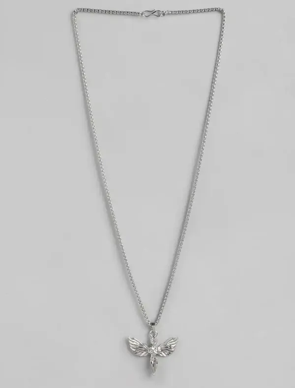 Antique_Angel_And_Cross_Silver_Plated_Stainless_Steel_Pendants_With_Chains_Combo_Set_Of_2