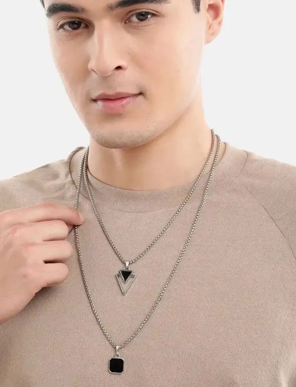 Geometric_Silver_Plated_Stainless_Steel_Pendants_With_Chains_Combo_Set_Of_2