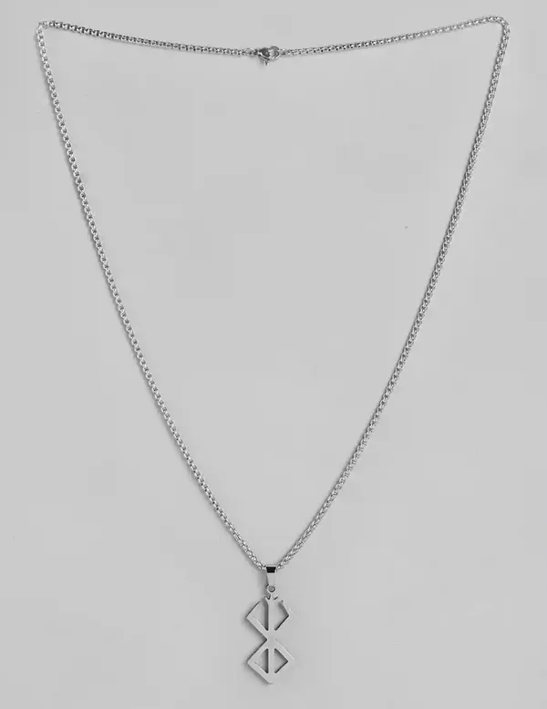Stylish_Anime_Berserk_And_Eternal_Charm_Silver_Plated_Stainless_Steel_Pendants_With_Chains_Combo_Set_Of_2
