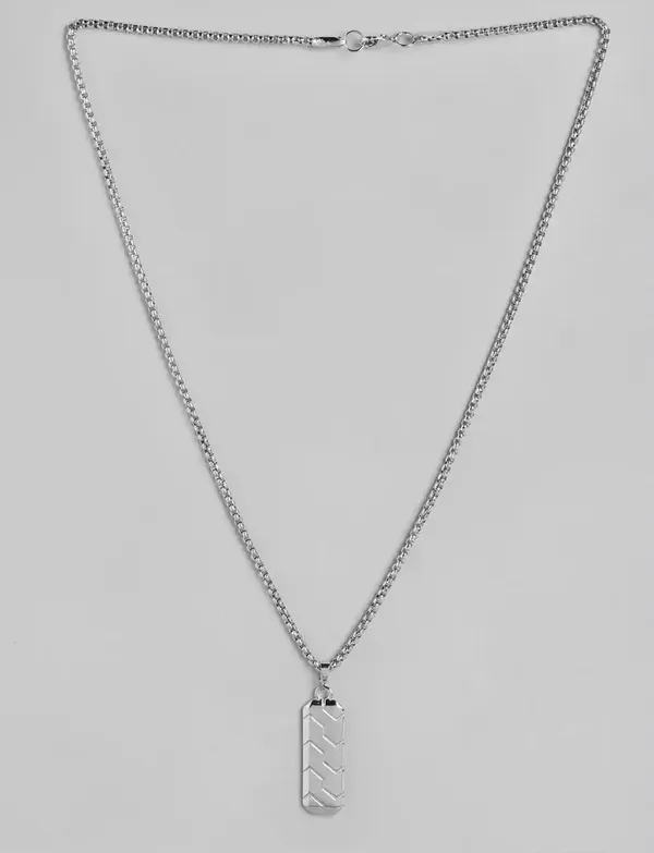 Stylish_Anime_Dragon_Tooth_And_Eternal_Charm_Silver_Polished_Pendants_With_Chains_Combo_Set_Of_2