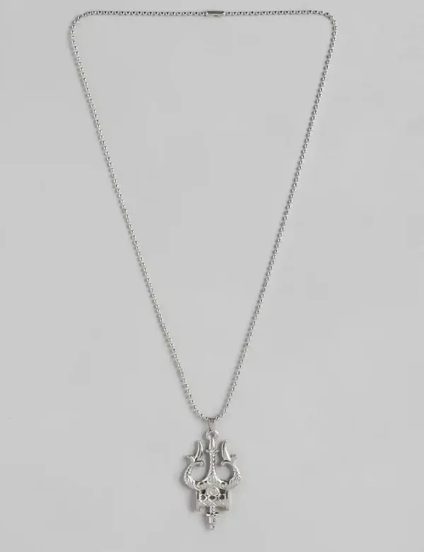 Lord_Shri_Bajrangbali_Sitting_Meditation_And_Lord_Shiva_Trishul_With_Damru_Stainless_Steel_Pendants_With_Chains_Combo_Set_Of_2