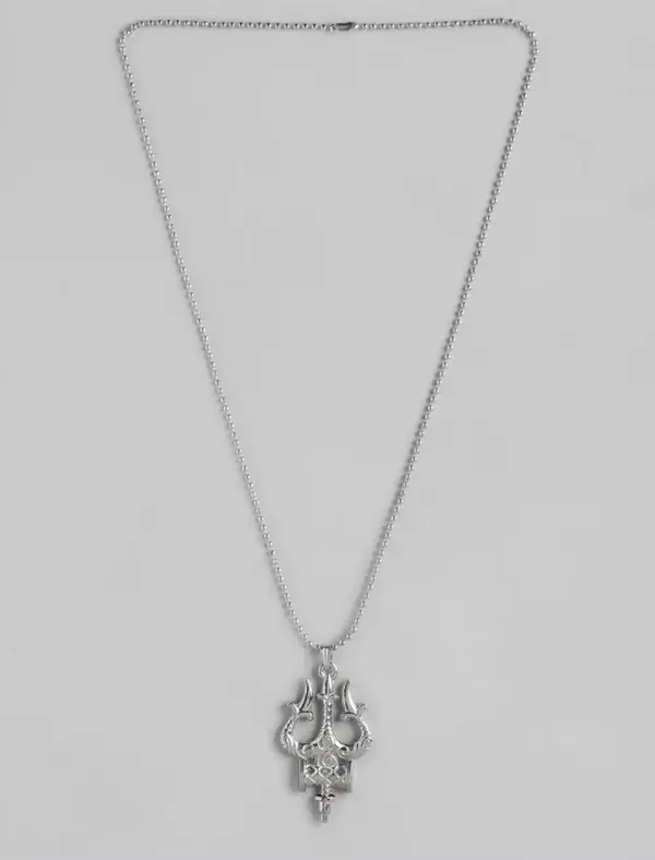 Lord_Shiva_Trishul_With_Damru_And_Jai_Shree_Ram_Naam_Pendants_With_Chains_Combo_Set_Of_2