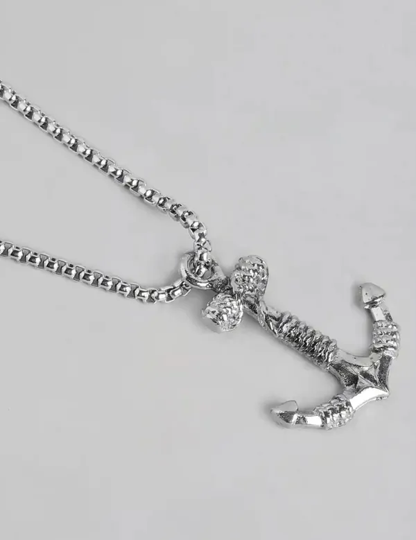 Unisex_Anchor_Stainless_Steel_Pendant_With_Chain