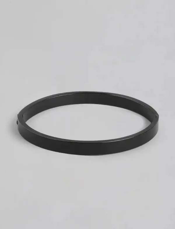 Unisex_Stainless_Steel_Black_Kada_Bracelet