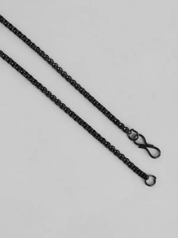 Unisex_Black_Square_Pendant_With_Chain