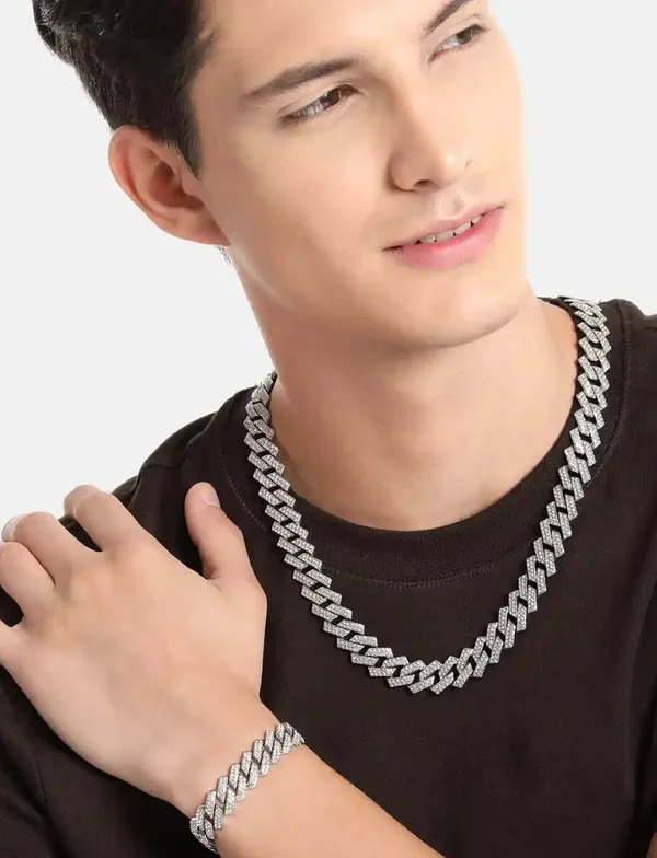 Unisex_Stainless_Steel_Chain_Necklace_With_Bracelet_Combo_Set_Of_2