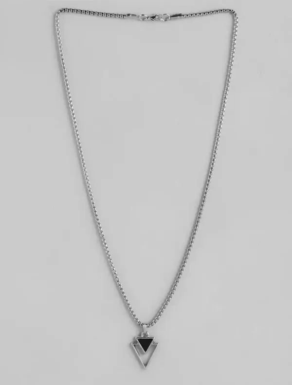 Unisex_Geometric_Silver_Plated_Stainless_Steel_Pendants_With_Chains_Combo_Set_Of_2