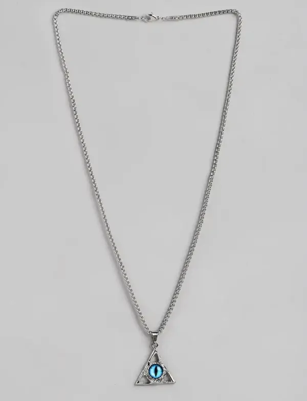 Unisex_Evil_Eye_Circular_Tribal_Pendant_With_Chain