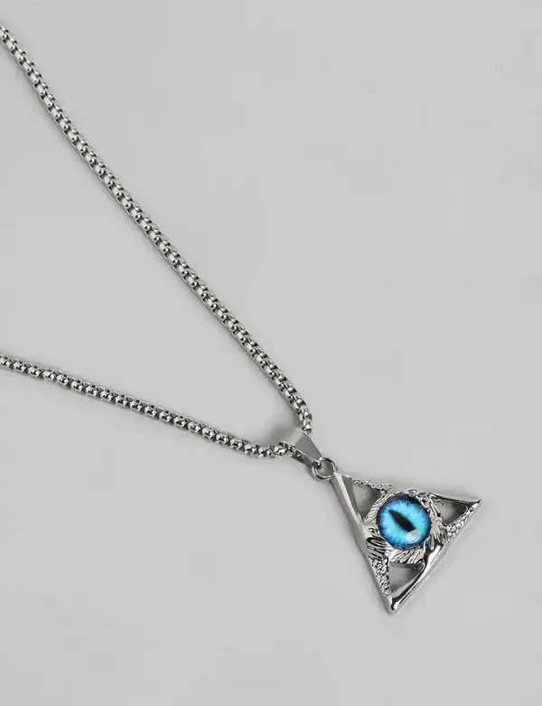 Unisex_Evil_Eye_Circular_Tribal_Pendant_With_Chain