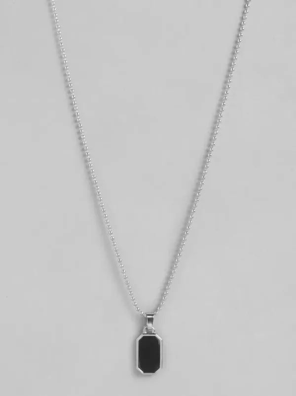 Unisex_Geometric_Cubic_Zirconia_Pendant_With_Ball_Chain