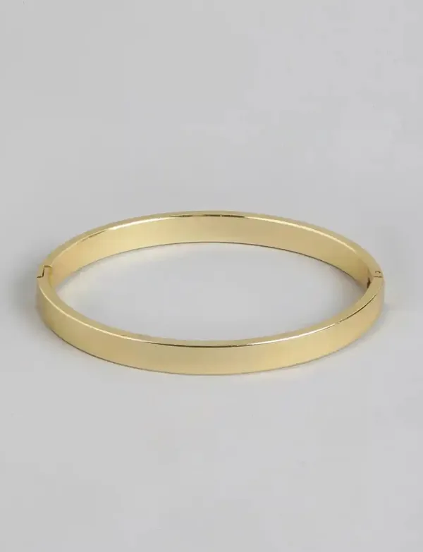 Unisex_Stainless_Steel_Gold_Plated_Kada_Bracelet