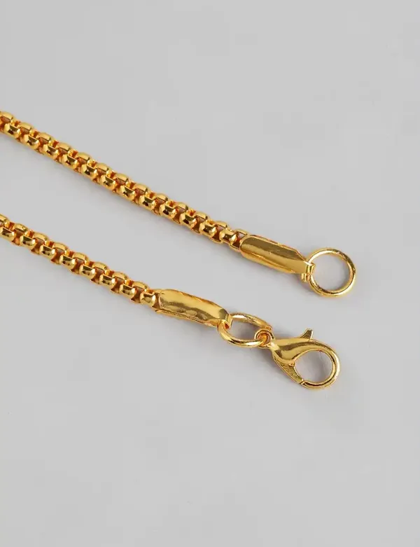 Unisex_Gold_Trident_Anime_Pendant_With_Chain
