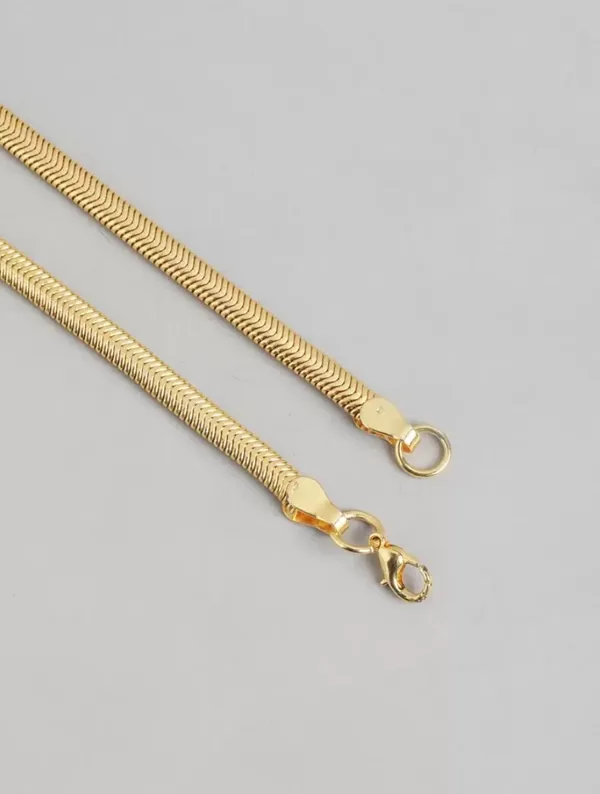 Unisex_Stainless_Steel_Golden_Plated_Snake_Chain