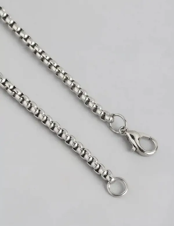 Unisex_Oxidised_Silver_Plated_Stainless_Steel_Link_Bracelet