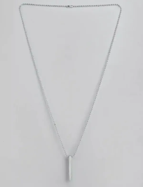 Unisex_Stick_Stainless_Steel_Pendant_With_Ball_Chain_Set_Of_2