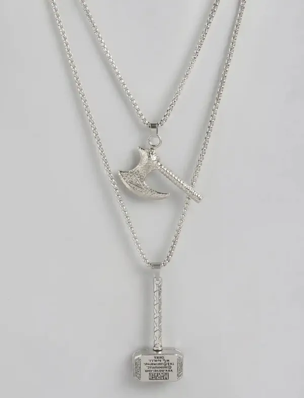 Unisex_The_Dark_World_Marvel_Thors_Hammer_And_Edged_Battle_Viking_Axe_Punk_Rock_Hip_Hop_Pendant_With_Box_Chain_Set_Of_2