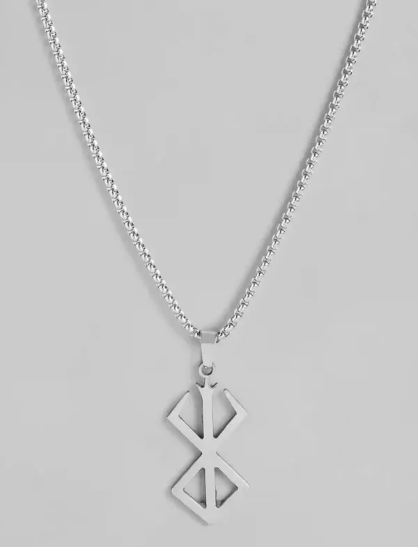 Unisex_Silver_Berserk_Pendant_Necklace_With_Chain