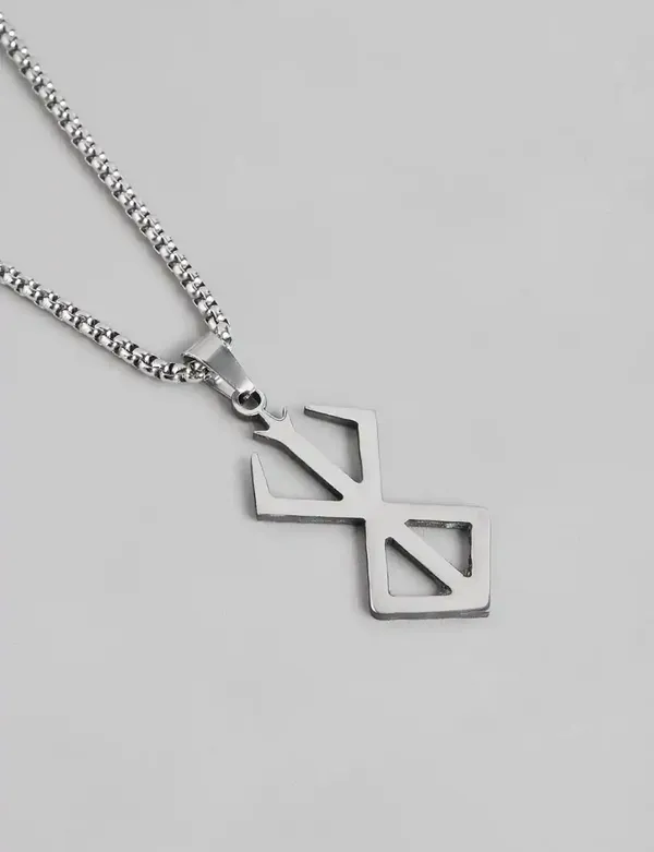 Unisex_Silver_Berserk_Pendant_Necklace_With_Chain