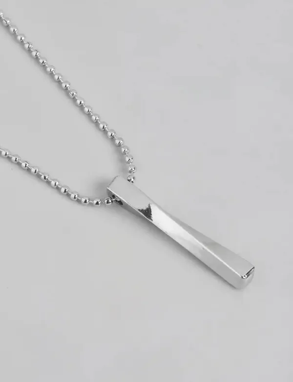 Unisex_Silver_3_D_Twisted_Straight_Cuboid_Vertical_Bar_Stick_Locket_Pendant_With_Ball_Chain