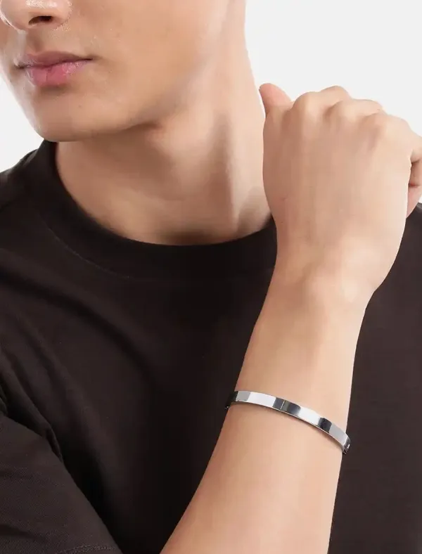 Unisex_Stainless_Steel_Silver_Finish_Kada_Bracelet