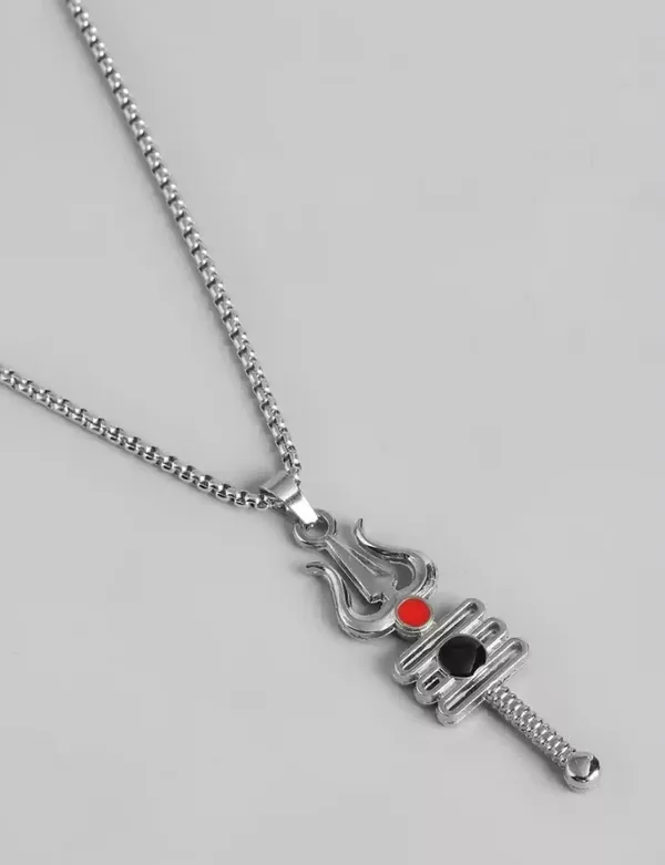 Unisex_Trident_Trishul_Divine_Rustik_Pendant_With_Chain