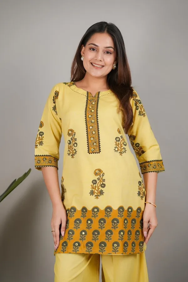 Mustard_Yellow_Printed_Cotton_Co-ord_Set_with_Wide-Leg_Palazzos