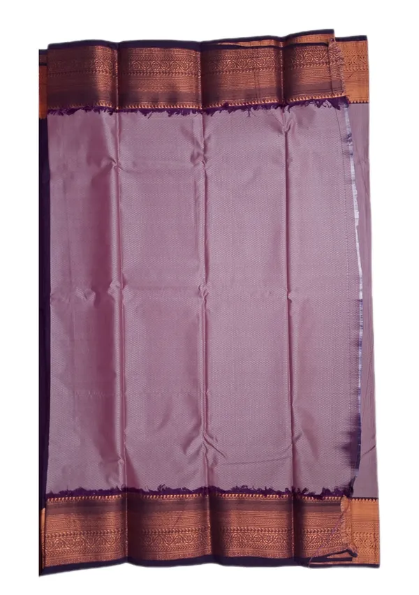 Pink_Lavender_With_Antique_Copper_Zari_Border_With_Paisley_Motifs_Pure_Soft_Silk_Saree_With_Blouse