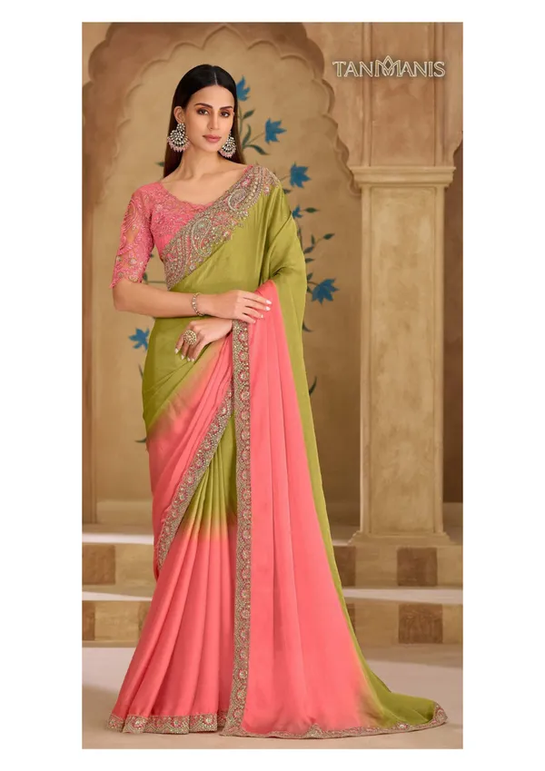 Fancy_Tissue_georgette_Saree_with_Blouse_-_Dual-tone_ombr_gradient__coral_blush_to_pistachio_green