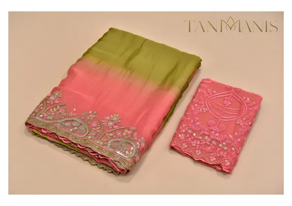 Fancy_Tissue_georgette_Saree_with_Blouse_-_Dual-tone_ombr_gradient__coral_blush_to_pistachio_green