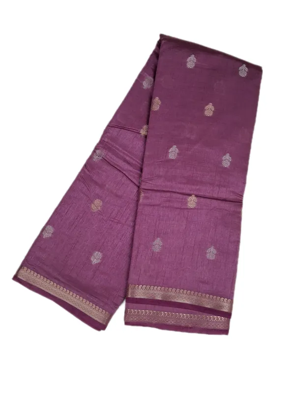 Lilac_Body_With_Minimal_Antique_Gold_Zari_Border_Fancy_Soft_Silk_Saree_With_Blouse