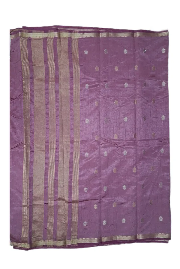 Lilac_Body_With_Minimal_Antique_Gold_Zari_Border_Fancy_Soft_Silk_Saree_With_Blouse