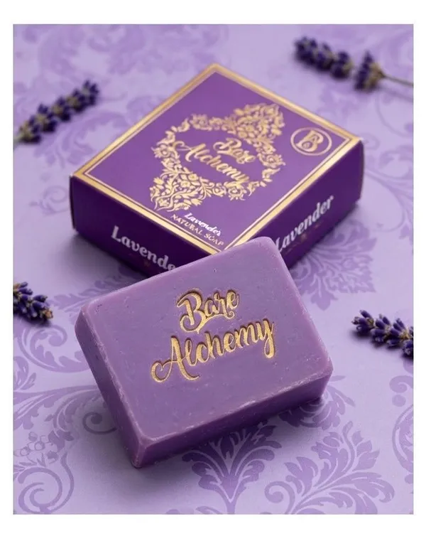 Combo_Of_2_Bare_Alchemy_Natural_Handmade_Sandel_Soap_And_Lavender_Natural_Soap_Bar