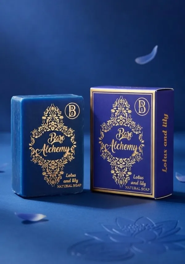 Combo_Of_2_Bare_Alchemy_Turmeric_Natural_Soap_And_Lotus_And_Lily_Natural_Soap