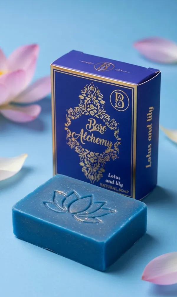 Combo_Of_2_Bare_Alchemy_Turmeric_Natural_Soap_And_Lotus_And_Lily_Natural_Soap
