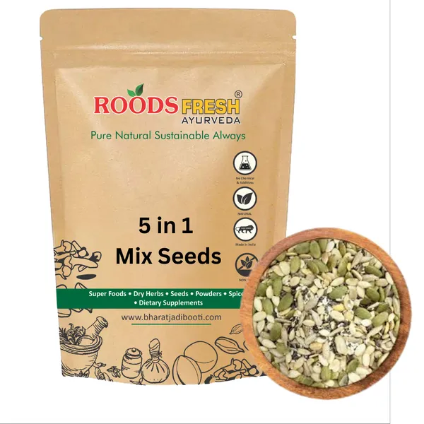 Roods_Fresh_5_In_1_Super_Seeds_Mix_-_(Raw_Sunflower,_Pumpkin,_Flax,_Watermelon_&_Chia_Seeds),_Diet_Snack,_Seed_Mix_500_G