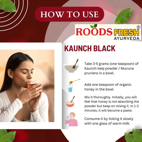Roods_Fresh_Beej_Kaunch_Kala_-_Mucuna_Pruriens_-_Black_Kaunch_Seeds_-_Cowhage_(300_G)