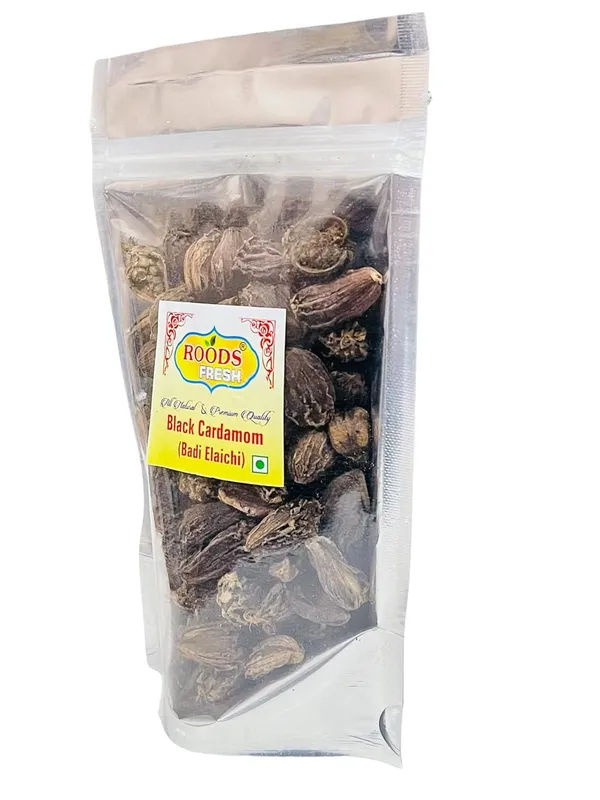 Roods_Fresh_Cardamom_Black_Whole_Elaichi_(Badi_Elaichi)_100_Gm