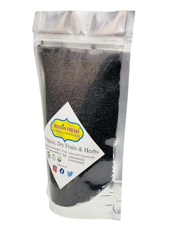 Roods_Fresh_Sesame_Seeds_Black,Organic,_Sesame_Seeds_For_Eating,_Black_Till,_400_Gram