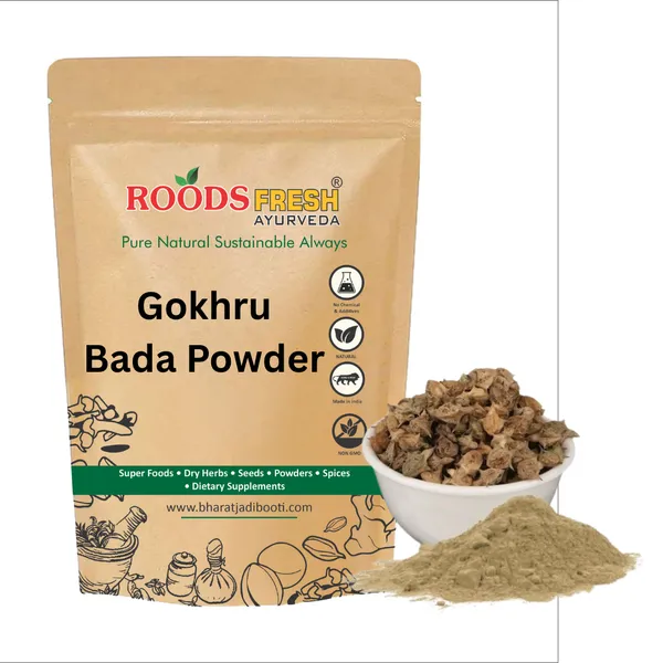 Roods_Fresh_Gokhru_Bada_Powder_|_Gokshura_|_Tribulus_Terrestris_Seeds_|_Small_Caltrops_|200_Gram