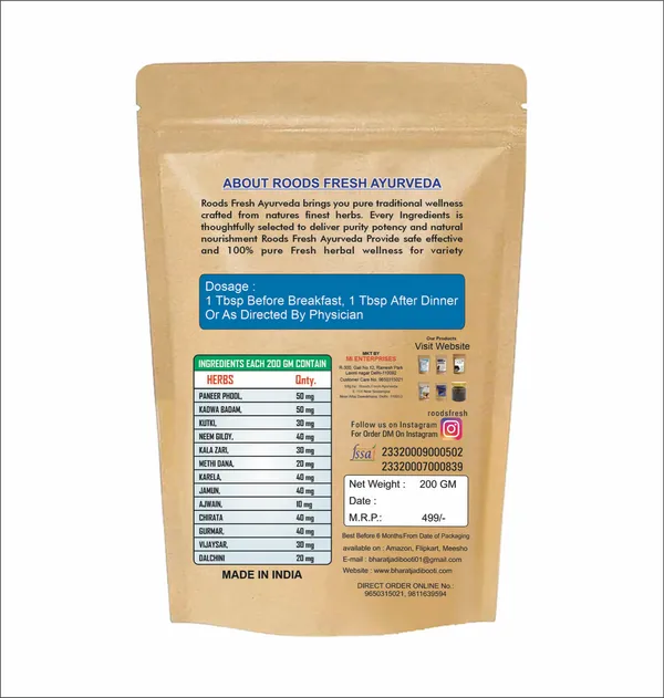 Roods_Fresh_Ayurveda_Diabetic_Care_Powder_|_Herbal_Sugar_Balance_Formula_|_Supports_Healthy_Blood_Glucose
