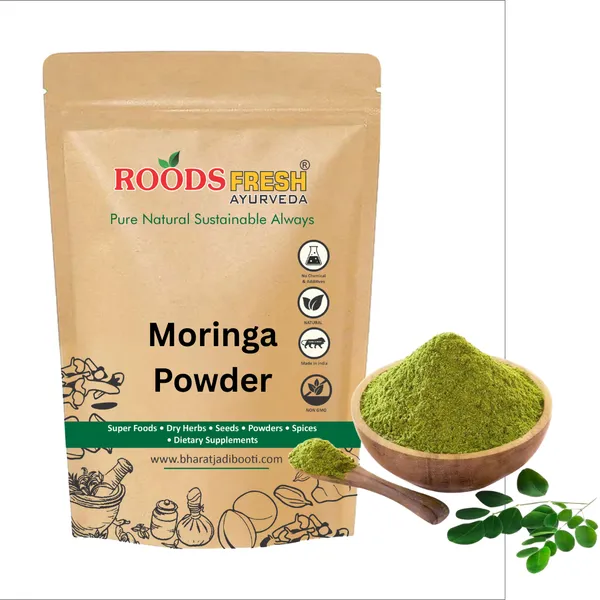 Roods_Fresh_Organic_Moringa_Leaf_Powder_,_Drumstick_Leaf_Powder,_Pure_Shigru_For_Healthy_Life,_Organic_Certified,_No_Chemicals_Or_Preservatives_250_G